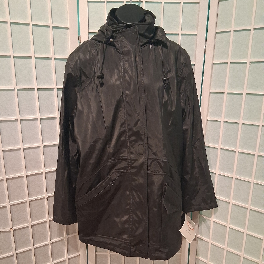 NEW! Womens 7/8 Classic Raincoat With Hood 3927
